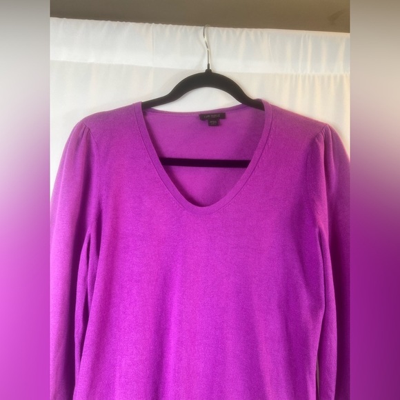 J. Jill Wearever Silk-Blend Blouson-Sleeve
Sweater Purple Long Sleeve Blouse SP - Picture 7 of 17